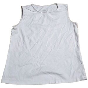 Christopher & Banks Layer Your Look Tank Top Women's Size L White Sleeveless